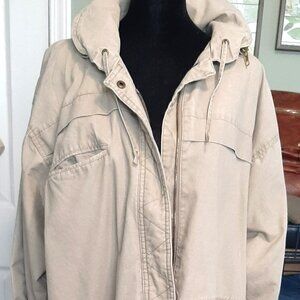 Andy Johns Vintage Khaki Anorak/Parka Women's Coat Size M
